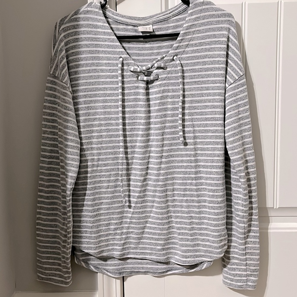 V-Neck Full Sleeve Cozzzzy Tee